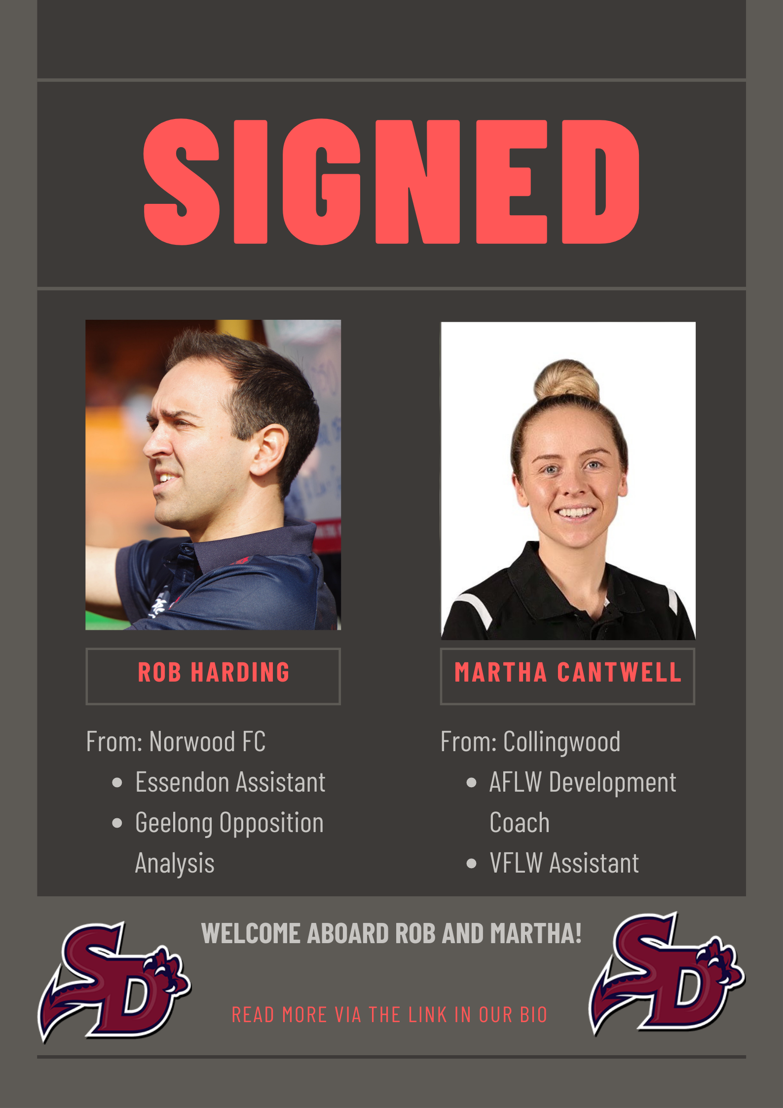 Sandringham Dragons announce 2023 senior coaches