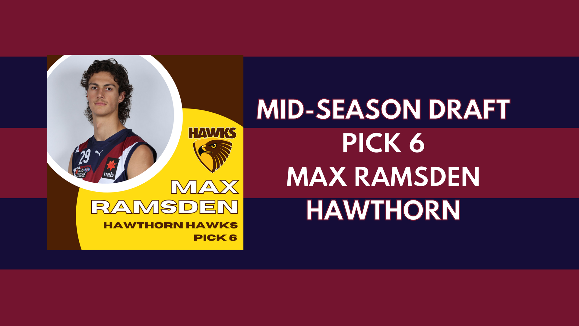 RAMSDEN BECOMES A HAWK